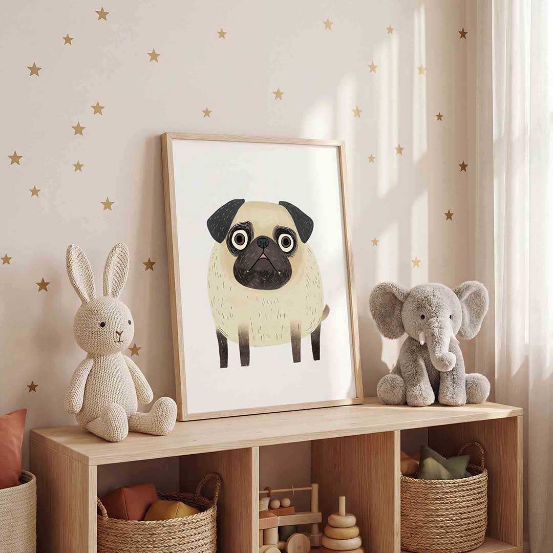 Hond met grote ogen Poster