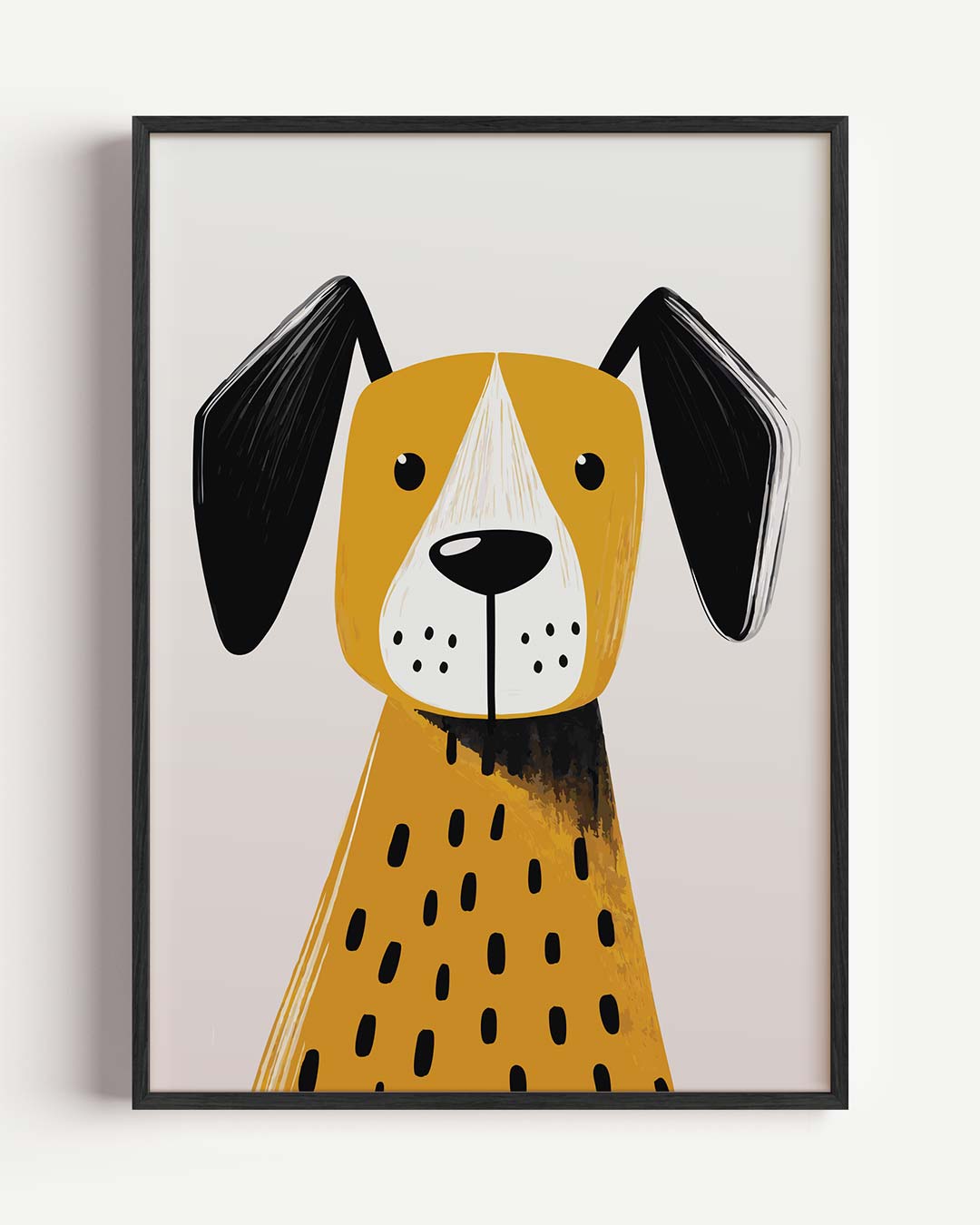 Schattige Hond Illustratie Poster-WallArtistic