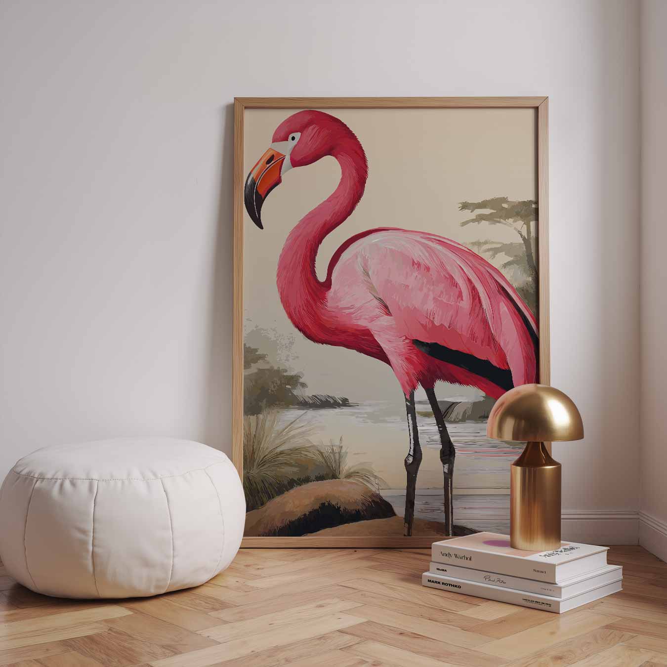 Elegante Flamingo Poster-WallArtistic