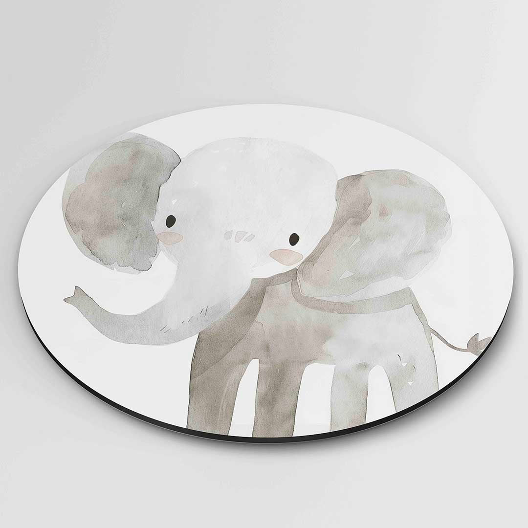 Schattige olifant Muurcirkel