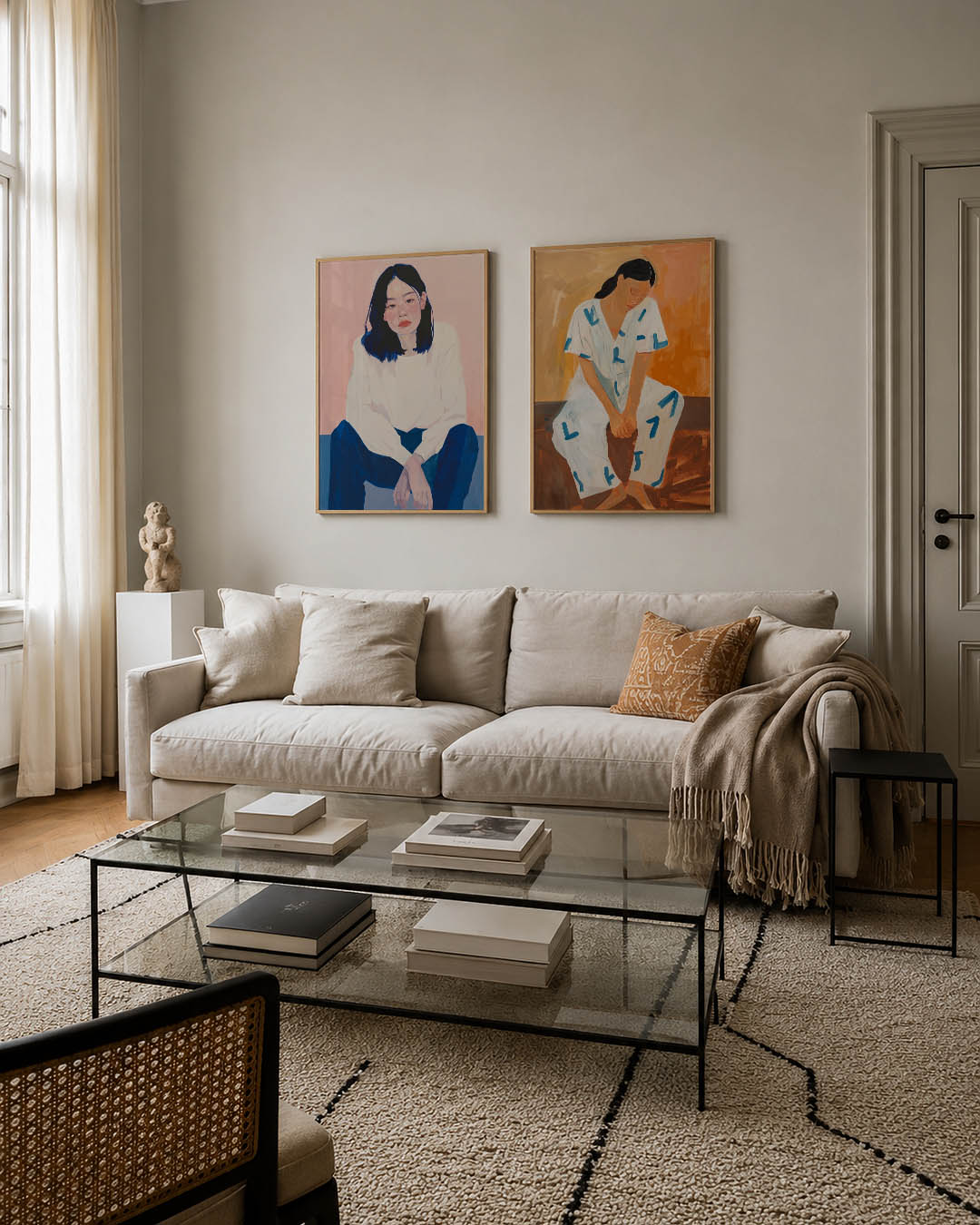 Kleurvlakken portret Posterset