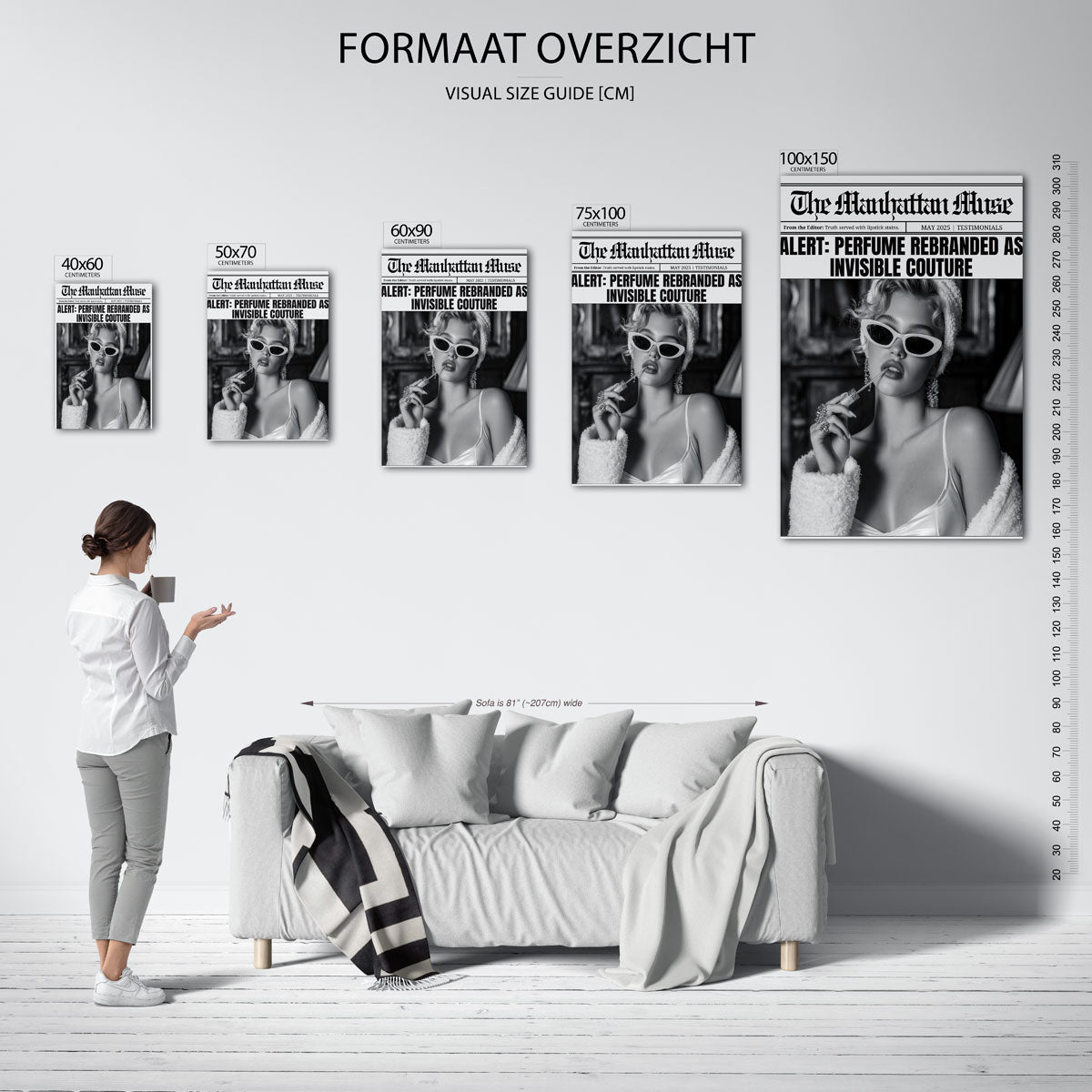 Stijlvolle modekrant Kunstwerk