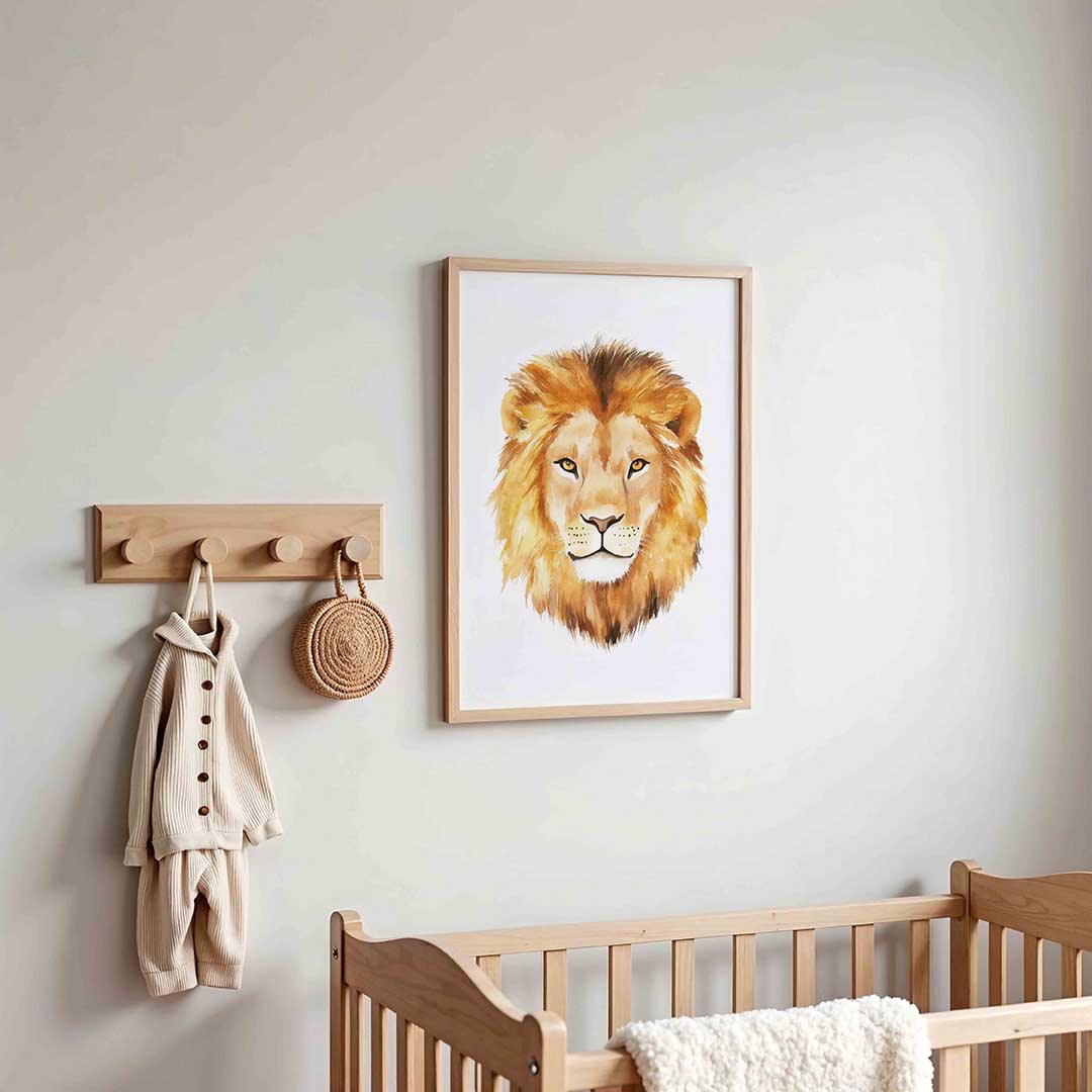 Leeuw portret Poster