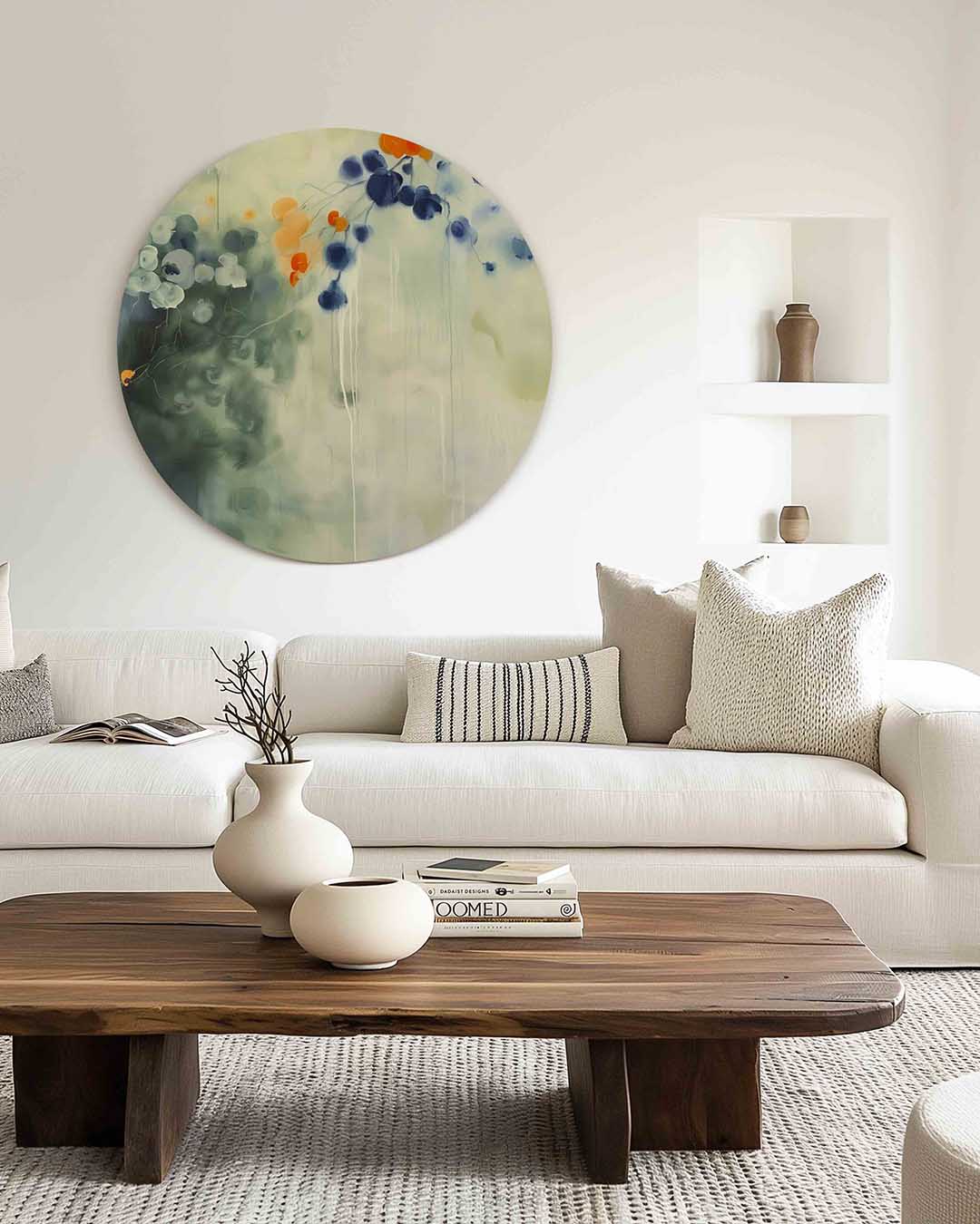 Bloemmotief Muurcirkel