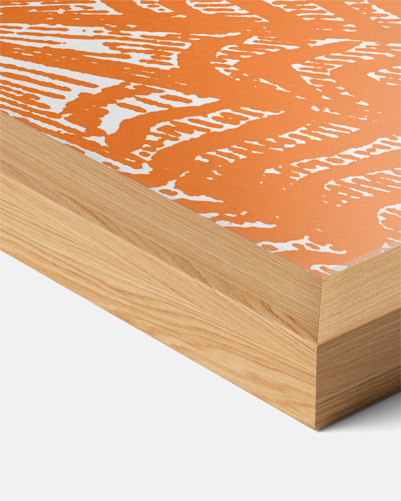 Stijlvolle Oranje Botanische Print Poster-WallArtistic