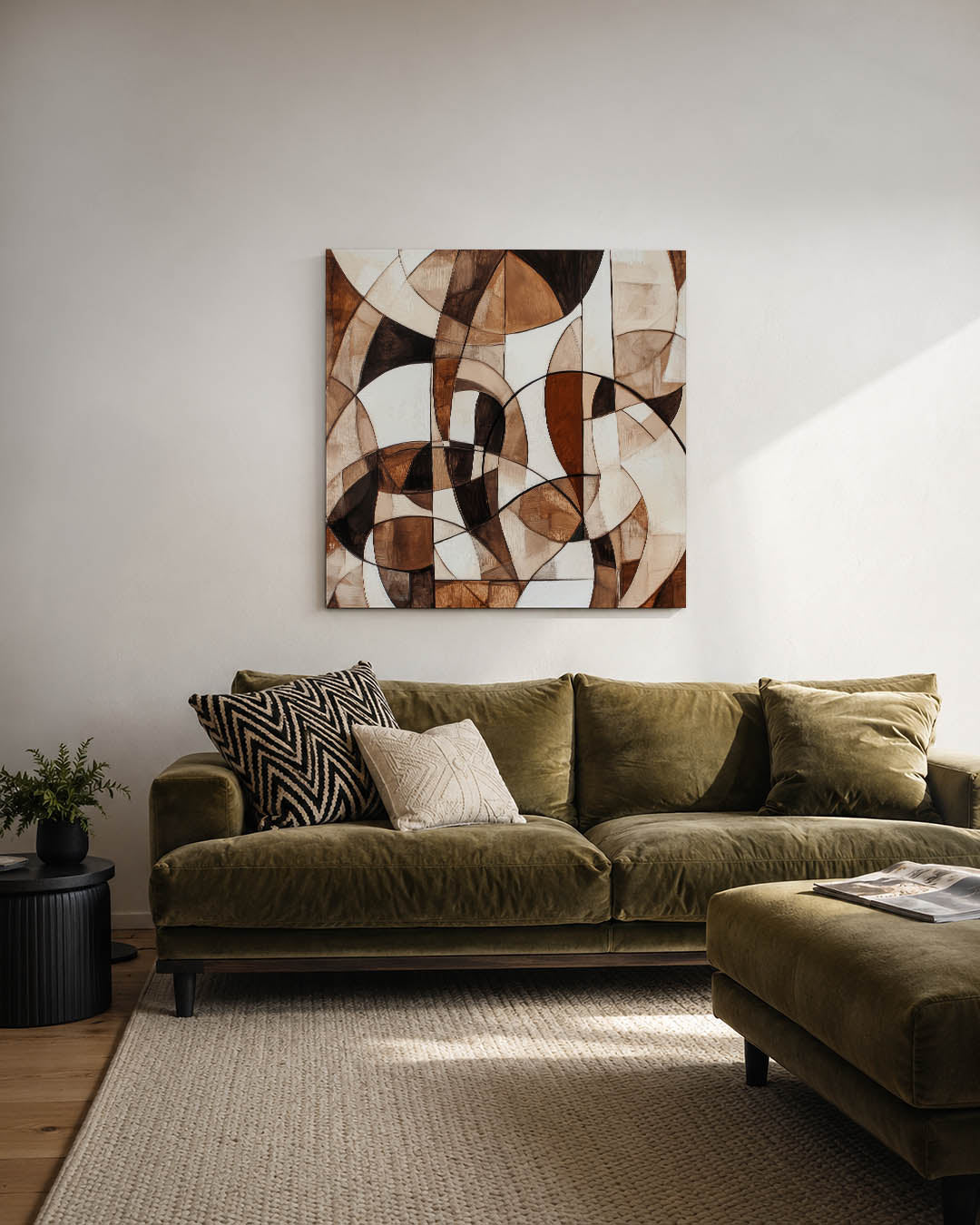 Organische vormen compositie Kunstwerk