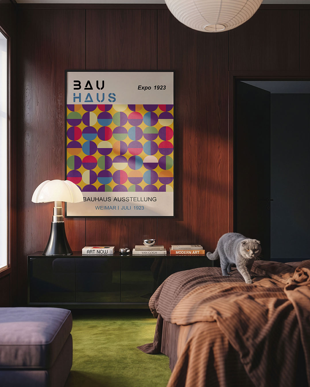 Cirkelpatroon en kleur Poster