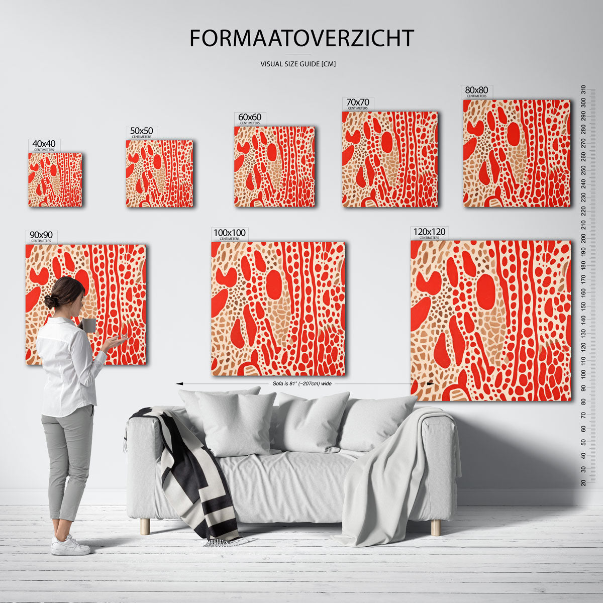 Organische vormen Poster