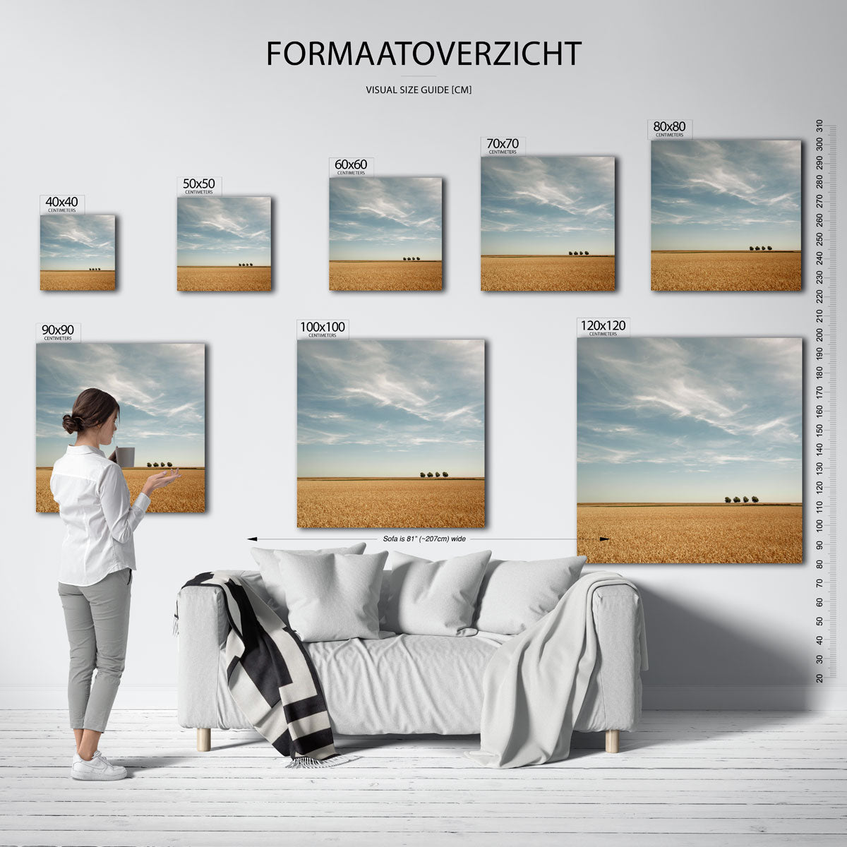 Rustige landschap Poster