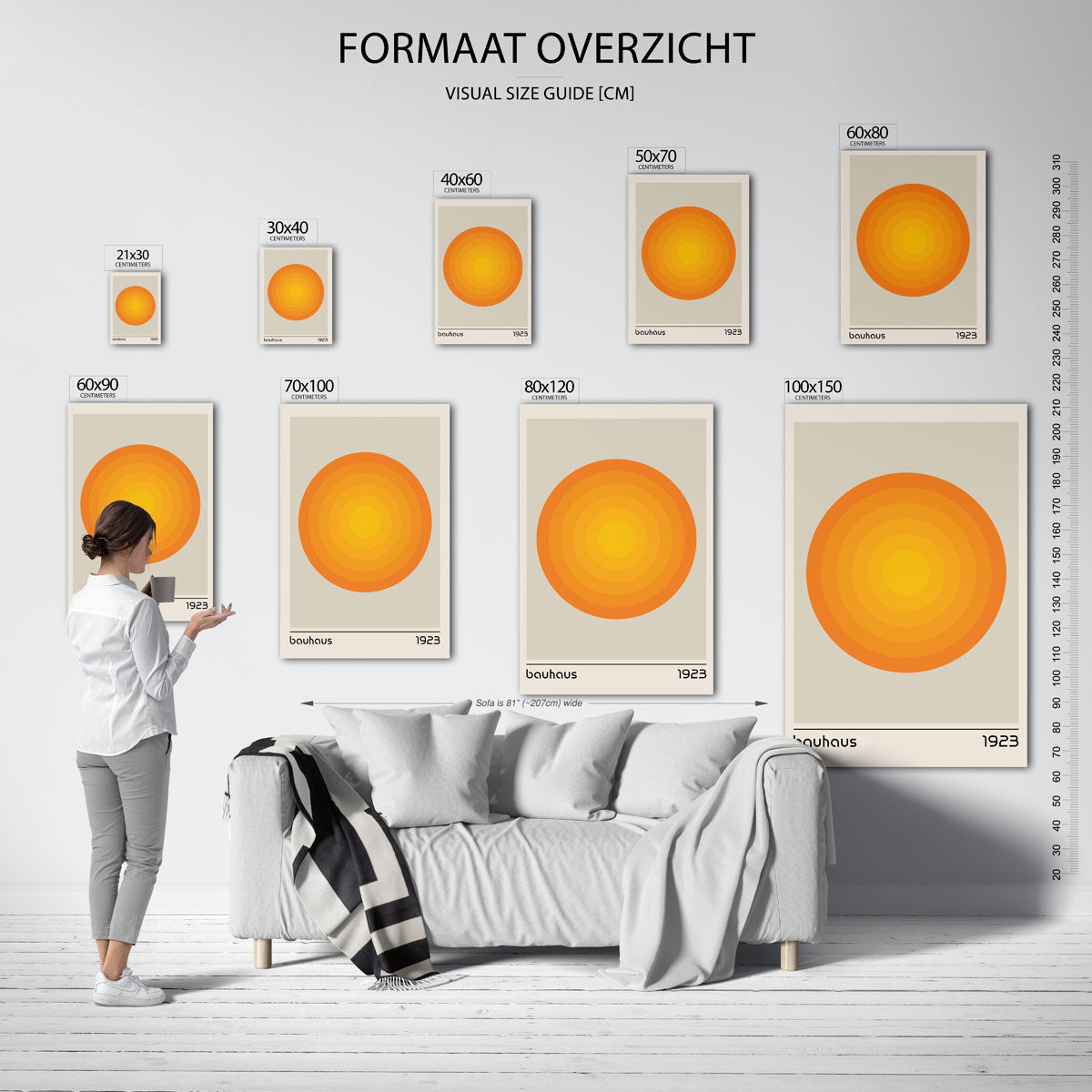 Cirkelvormen en kleur Poster