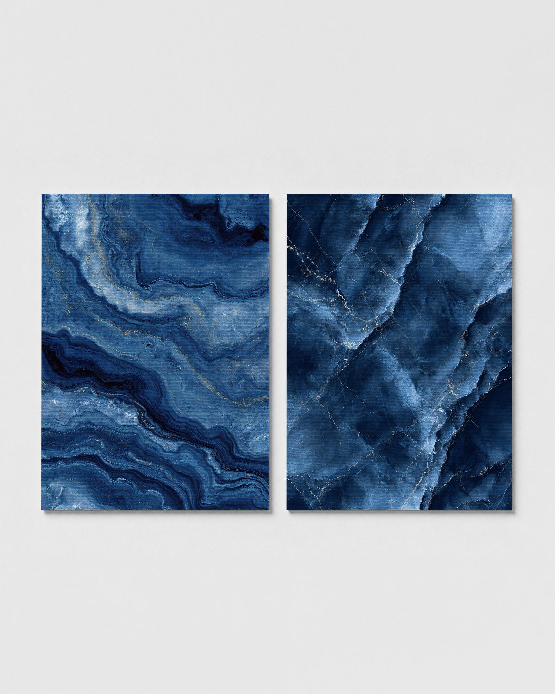 Golvend blauw Posterset