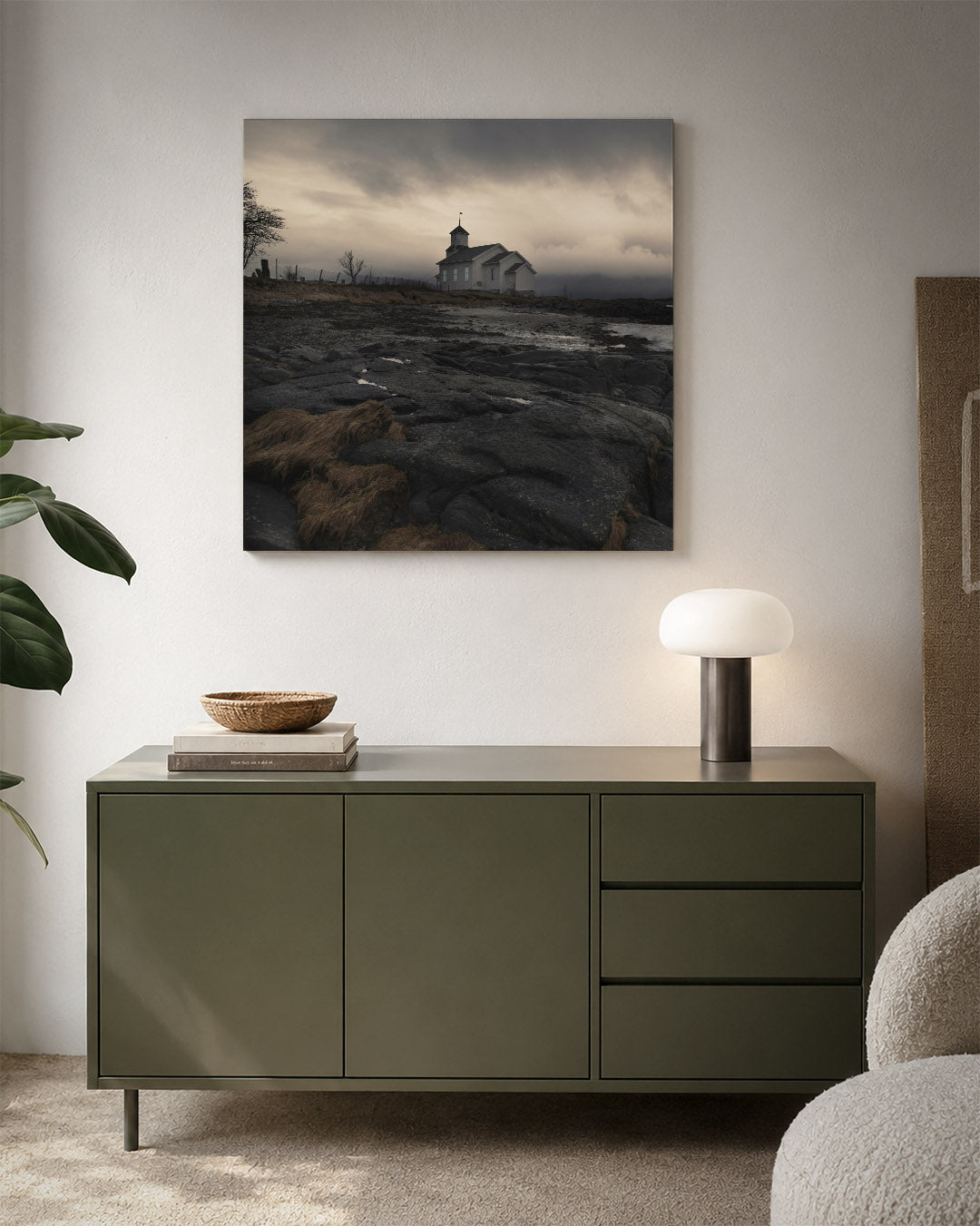 Rustiek landschap Kunstwerk
