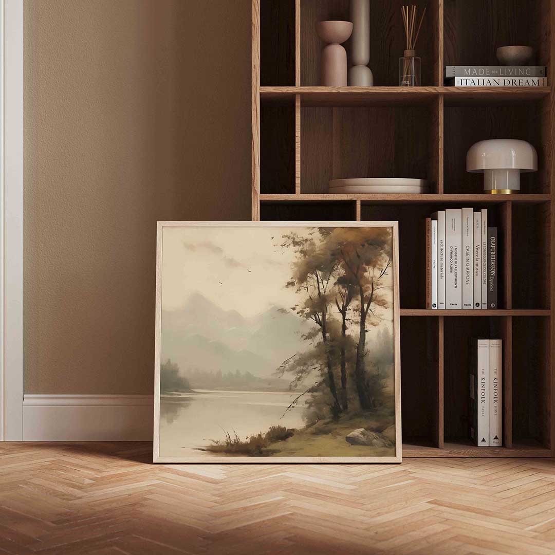 Landschap met bomen Poster