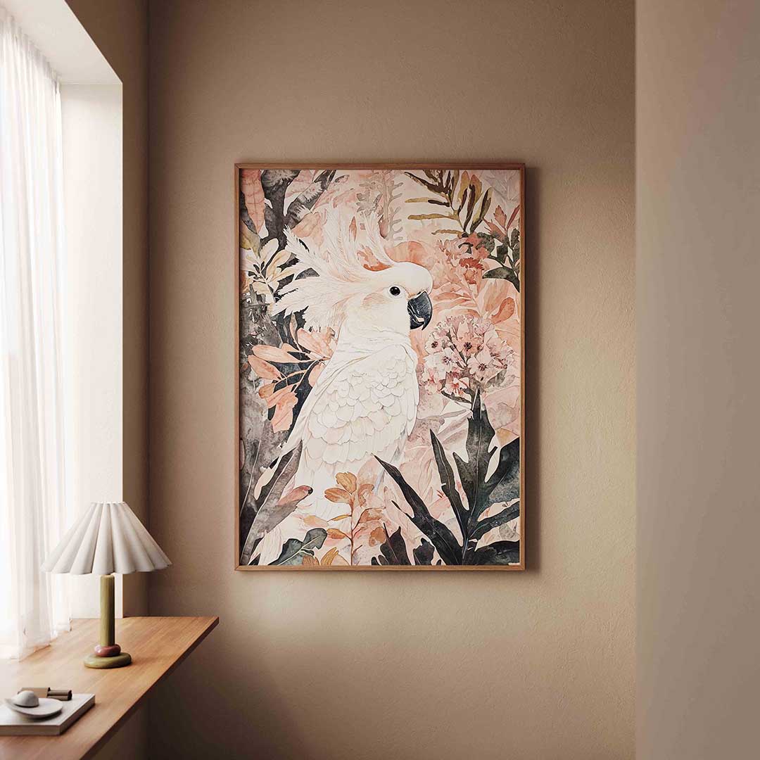 Witte kaketoe Poster