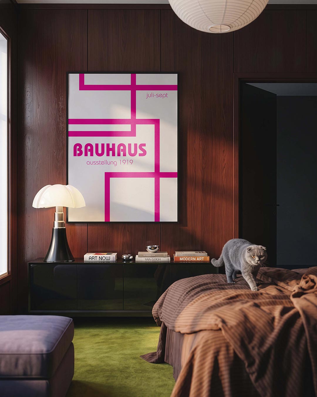 Lijnen en kleurvlakken Poster