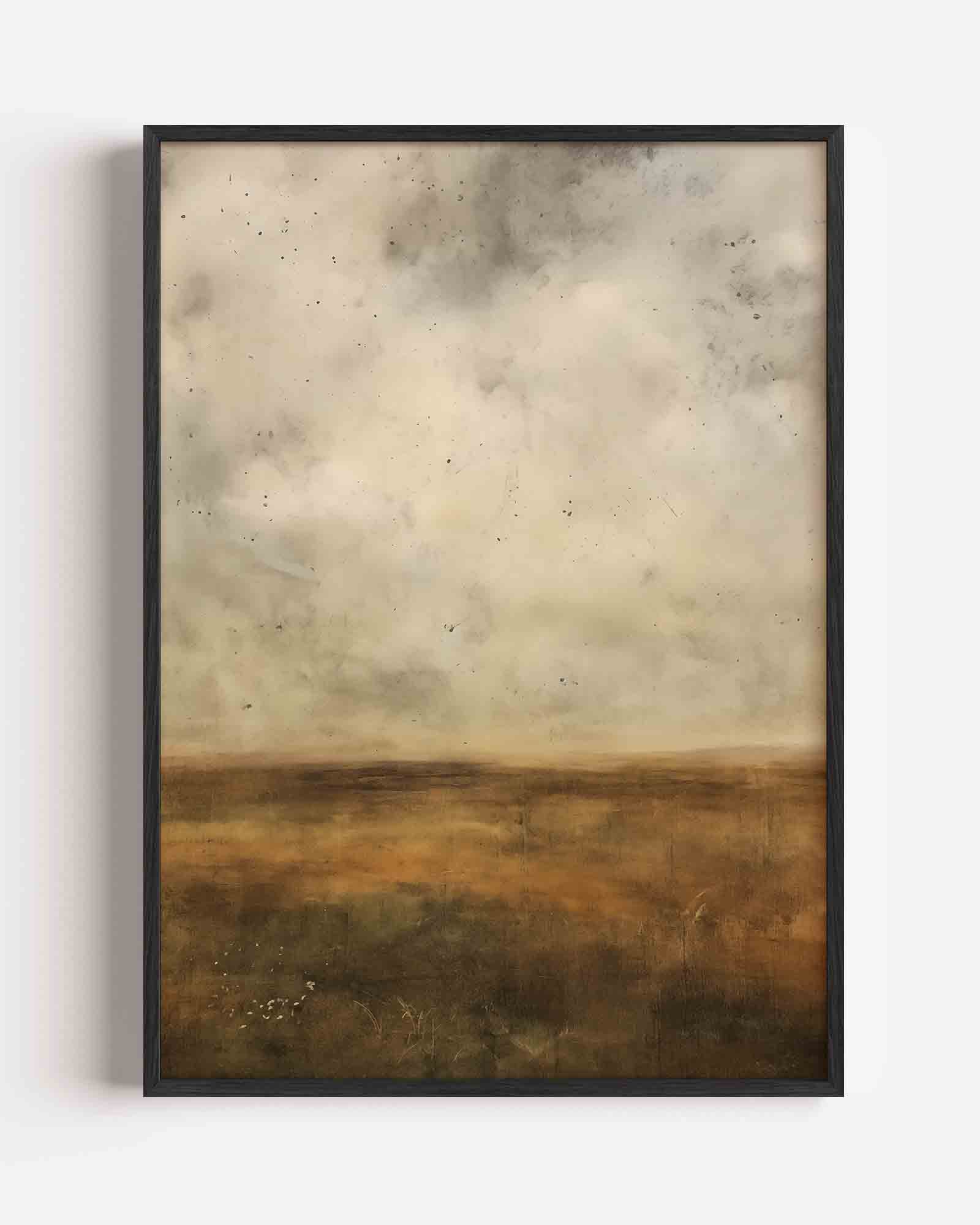 Landschap met wolken Poster
