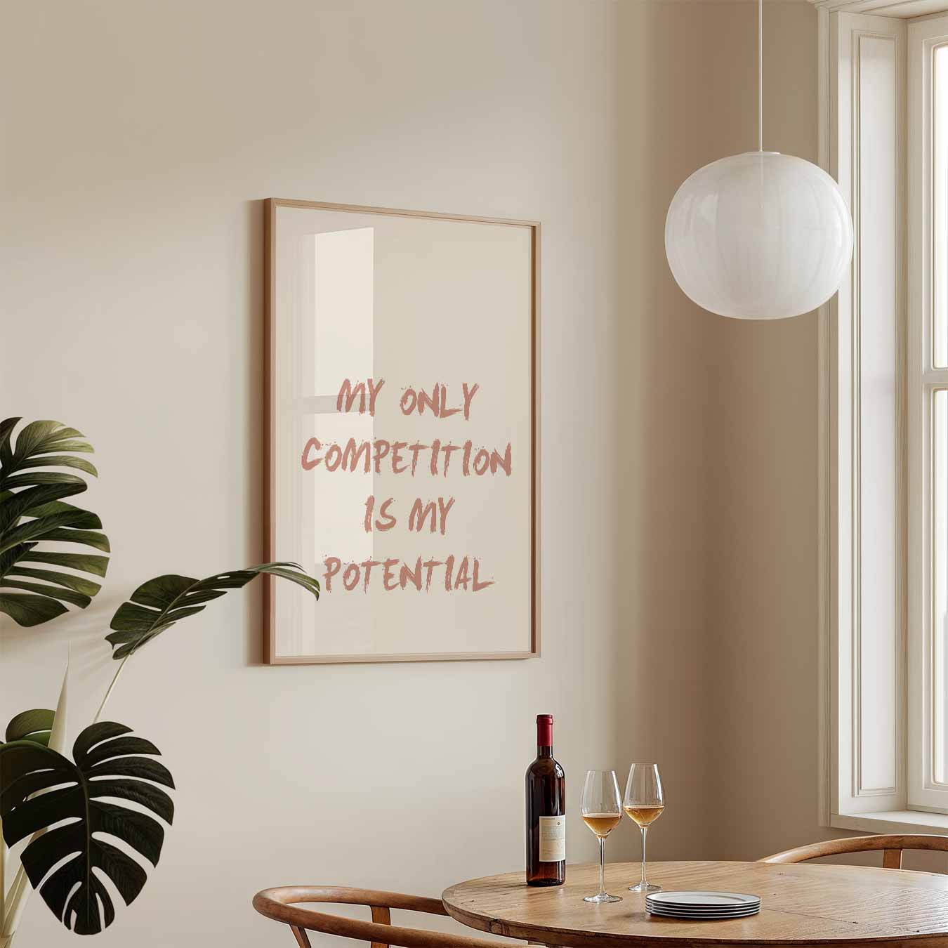 Inspirerende Potentie Poster-WallArtistic