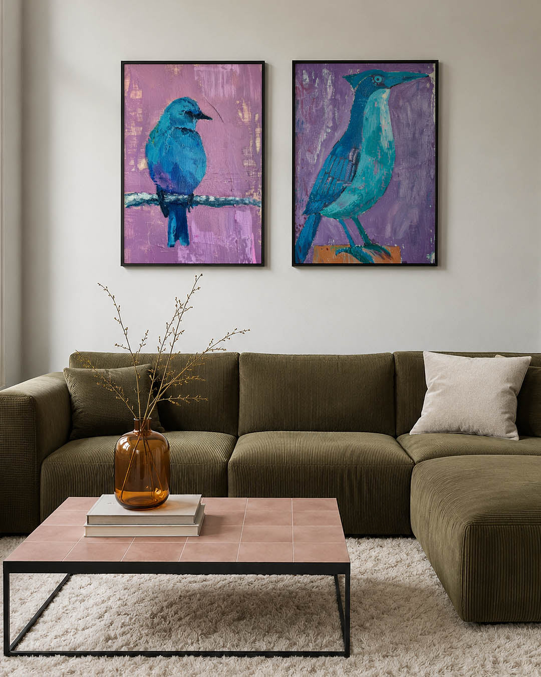 Vogels in kleur Posterset