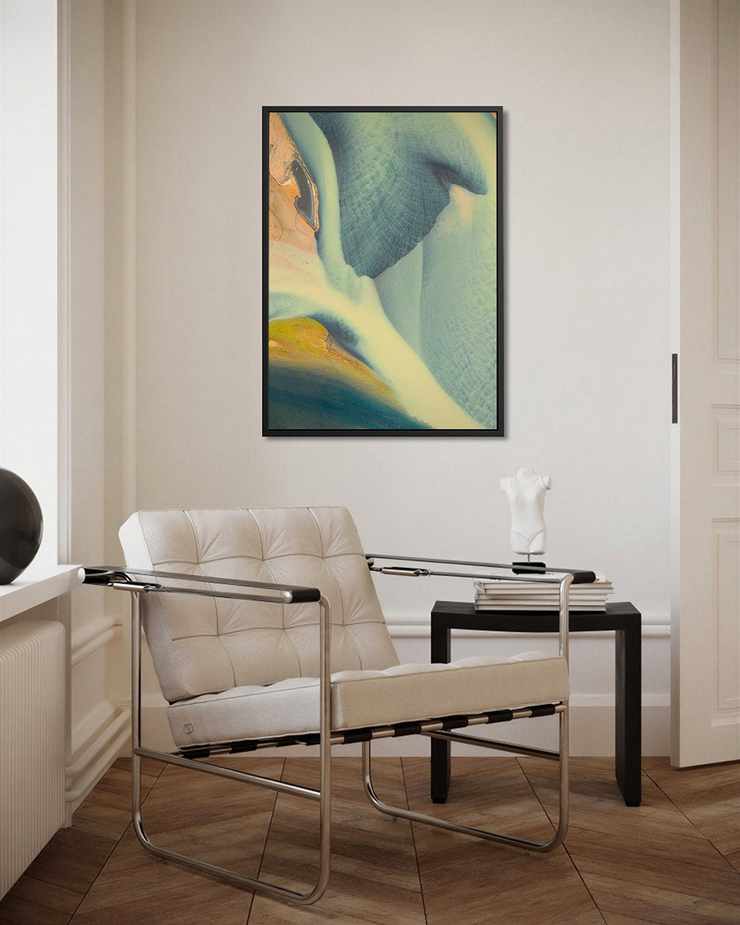 Vloeiende kleurencompositie Kunstwerk