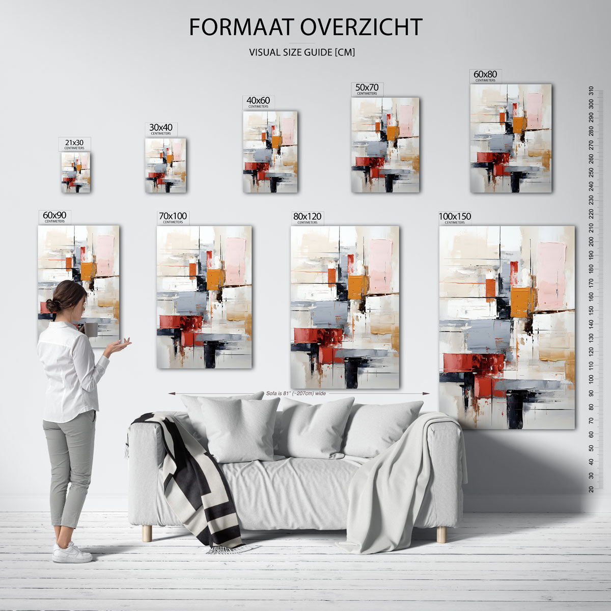 Abstracte vormen Poster