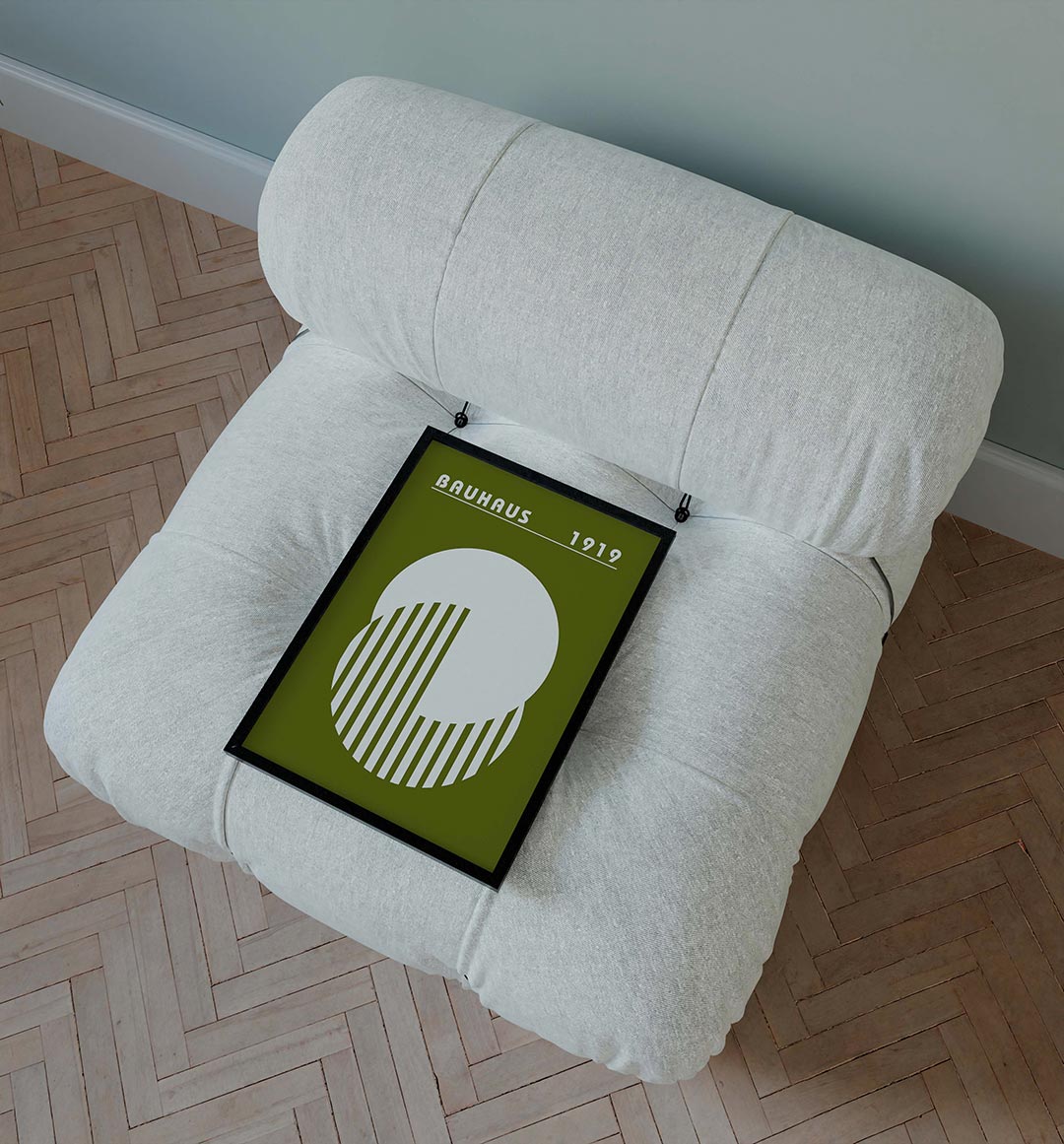 Cirkel en strepen Poster