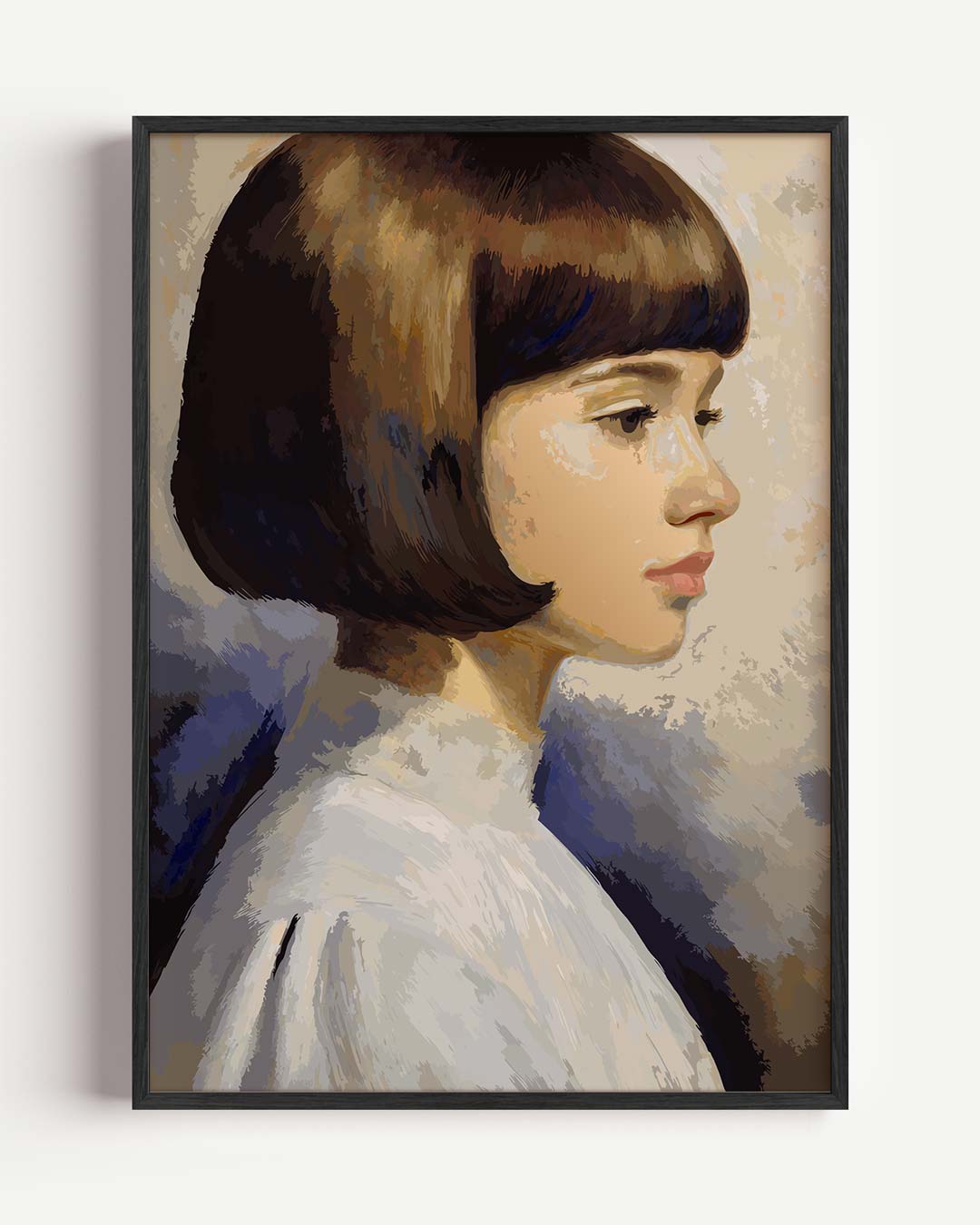 Vrouwelijk Klassiek Portret Poster-WallArtistic