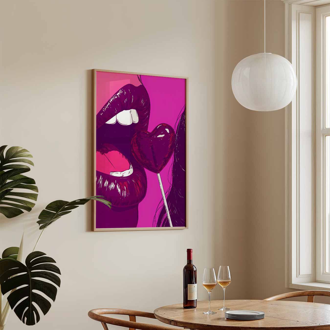 Liefdevolle Lollipop Luxe Poster-WallArtistic