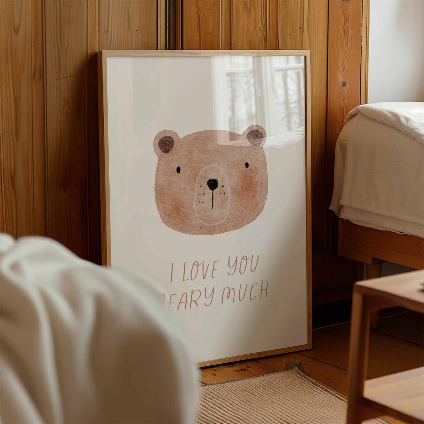 I Love You Beary Much Poster-WallArtistic