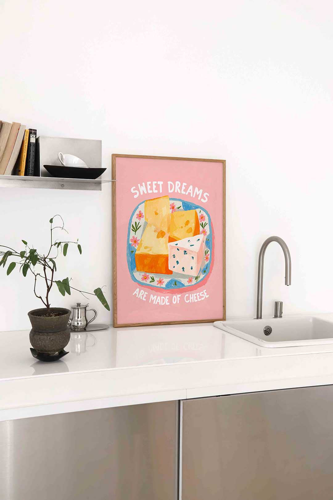 Kaas op bord Poster