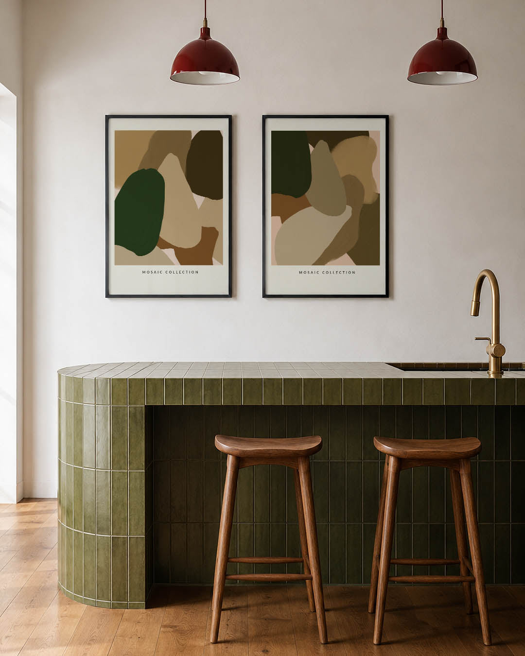 Vorm en kleurenspel Posterset