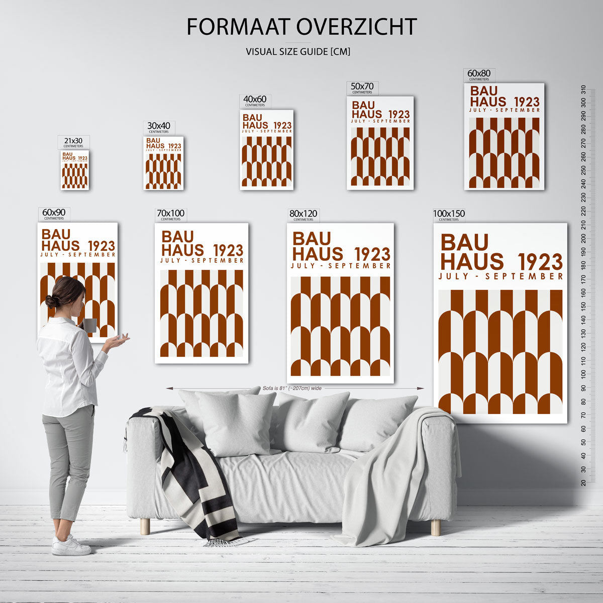 Vormritme en kleur Poster