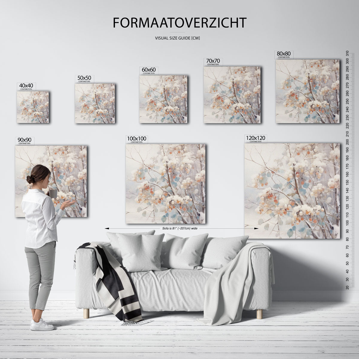 Takken met bessen Poster