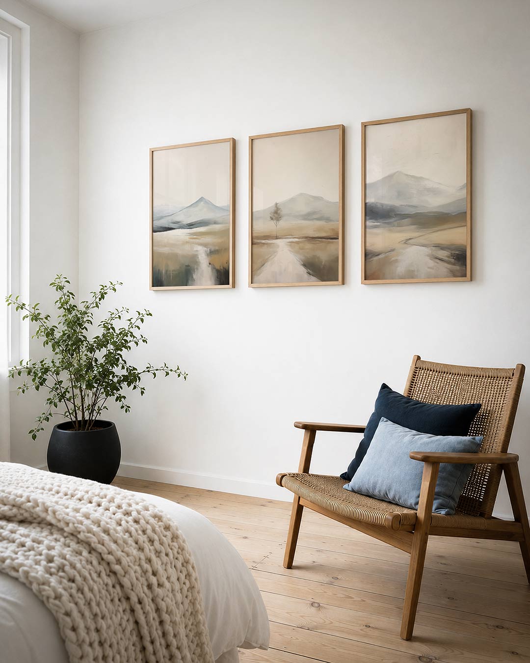 Zachte landschapstonen Posterset