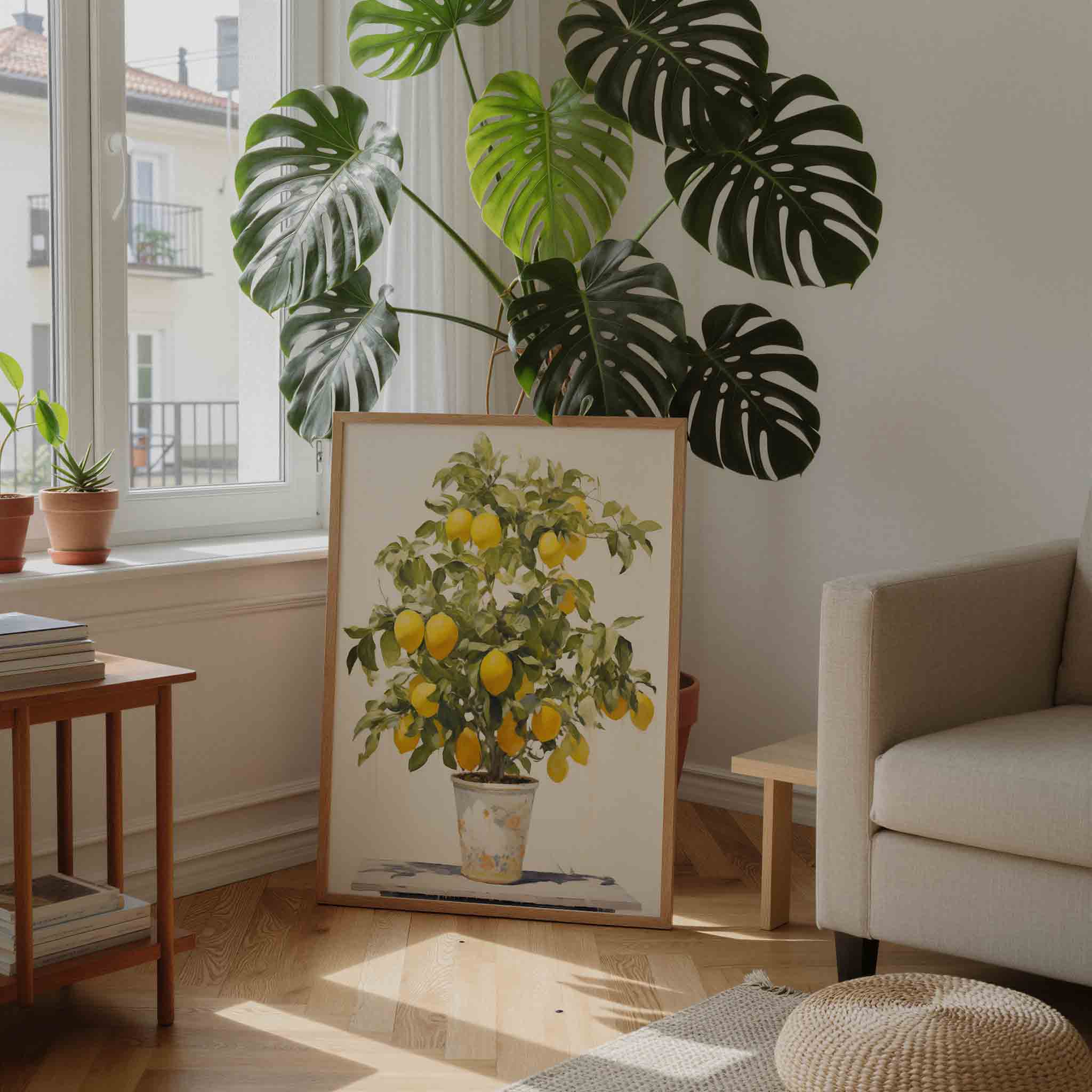 Citroenboom in pot Poster