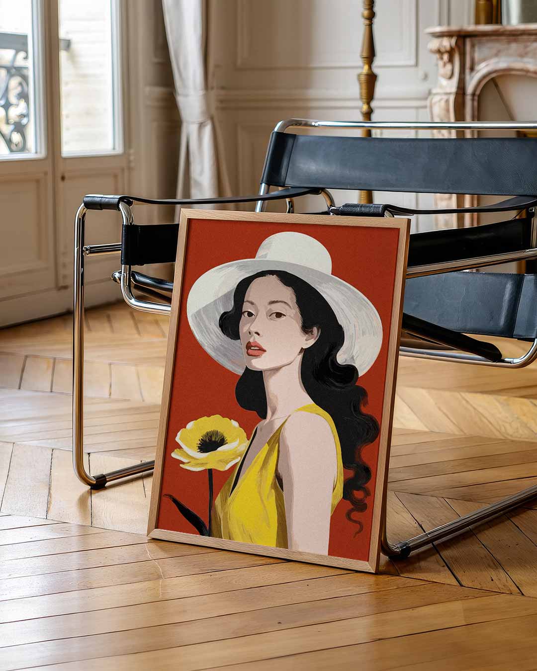 Vrouwelijke Elegantie Poster-WallArtistic