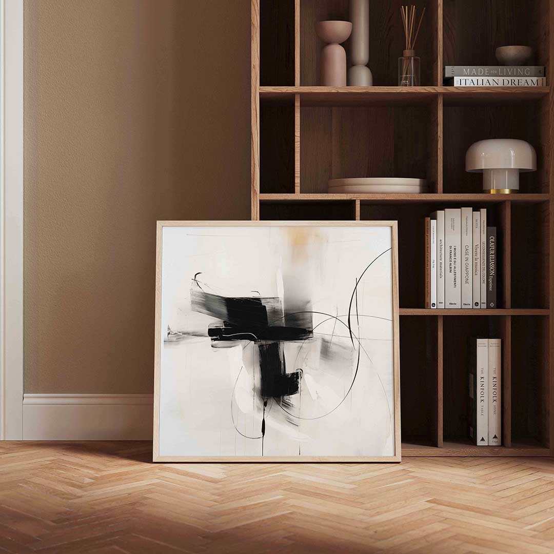 Abstracte lijnen en vlakken Poster