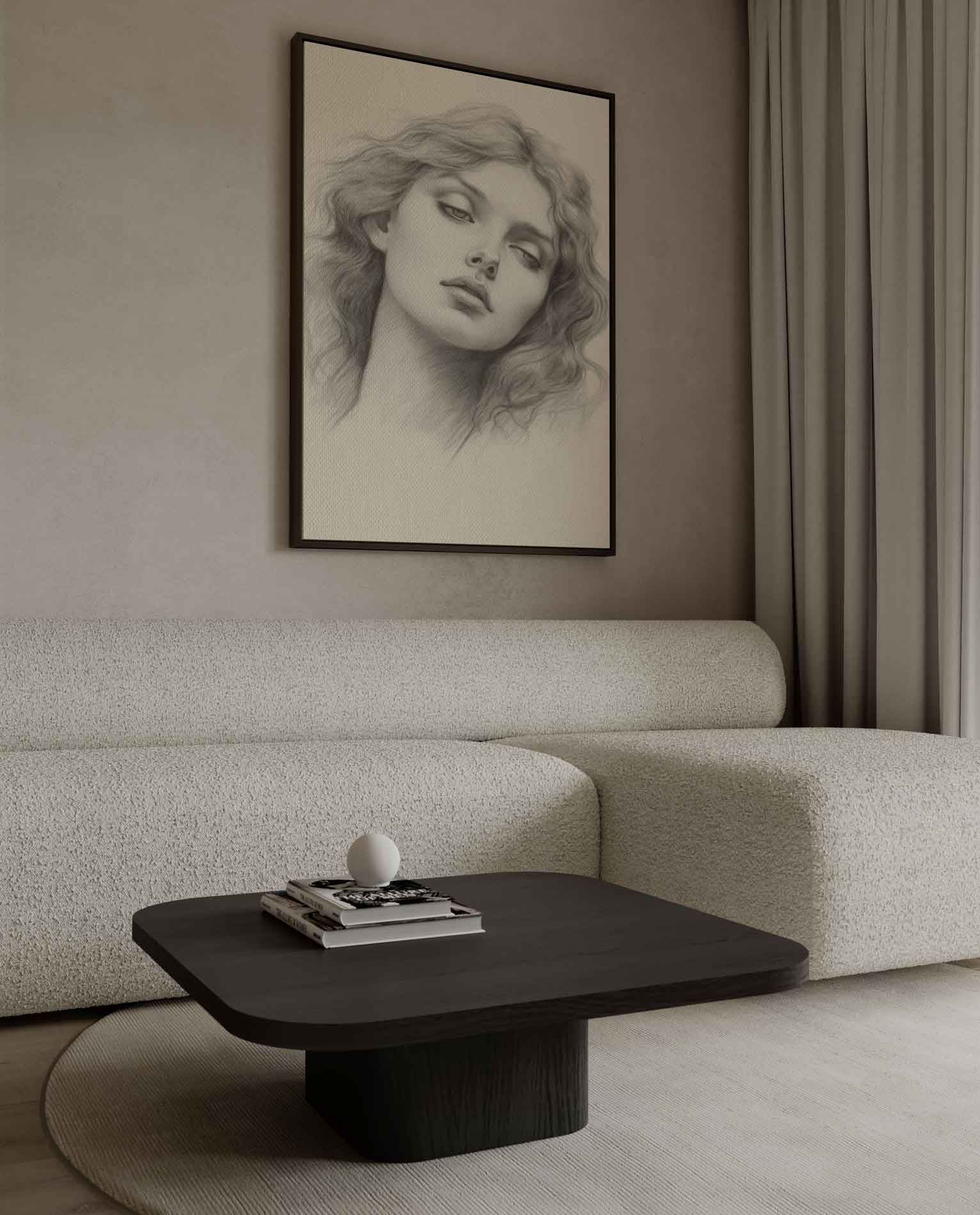 Dromerige Blik Kunstwerk-canvas-dibond-plexiglas-wanddecoratie-WallArtistic