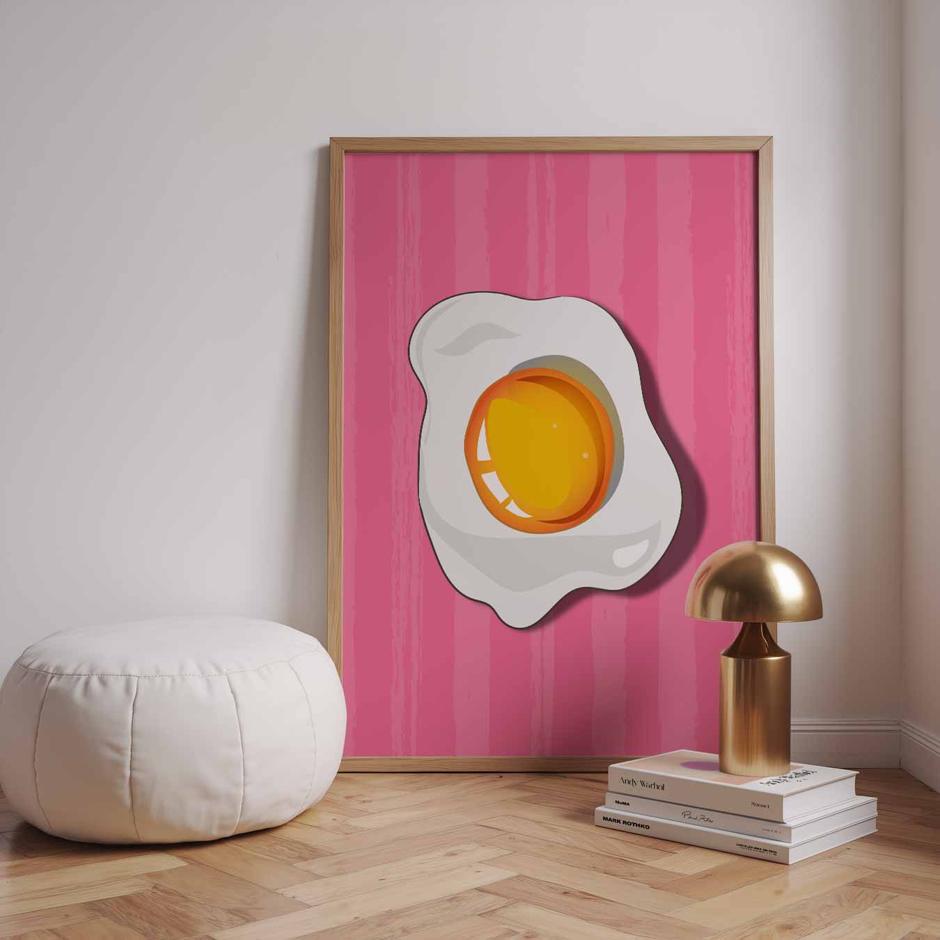 Vrolijke Gebakken Ei Poster-WallArtistic