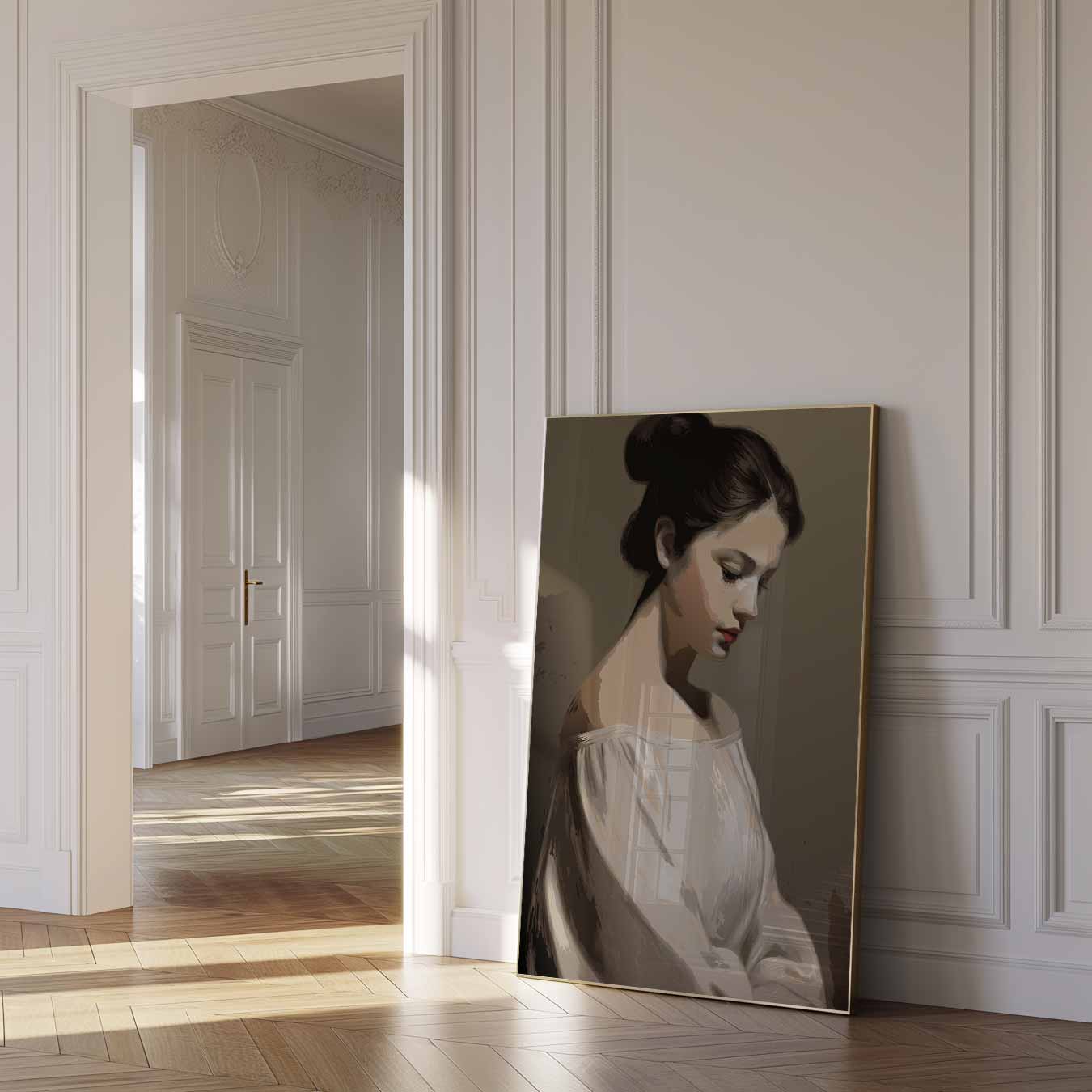 Stijlvolle Elegantie Portretposter-WallArtistic
