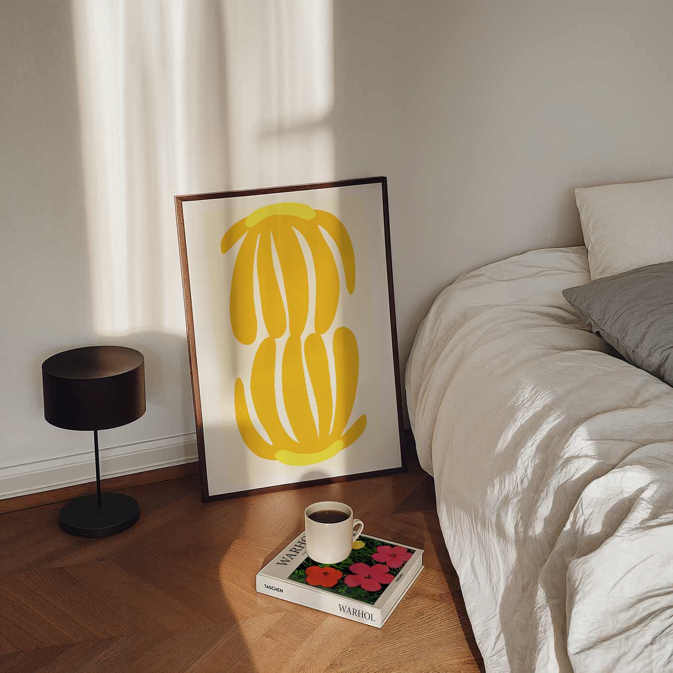 Gele Bloemenpracht Poster-WallArtistic