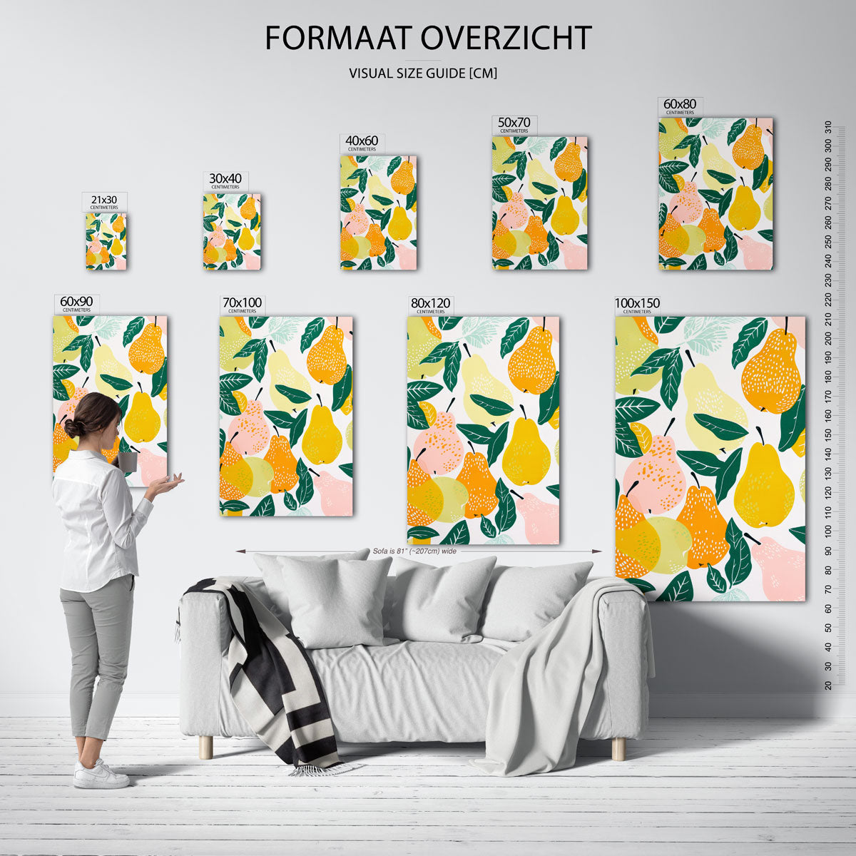 Peren en bladeren Poster