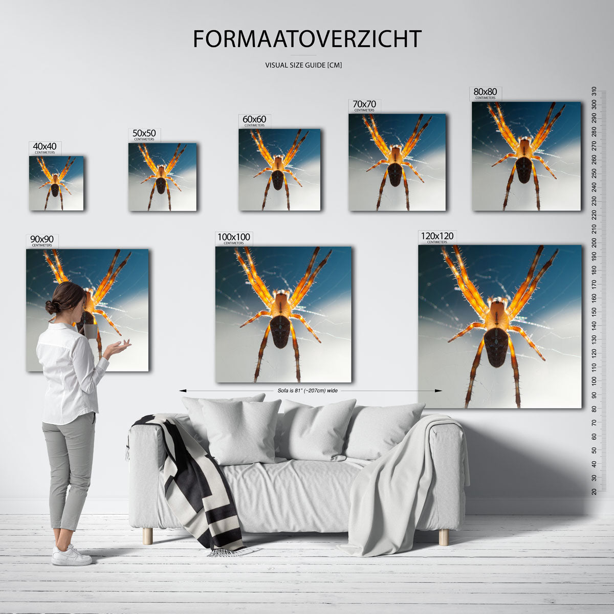 Spin in web Kunstwerk