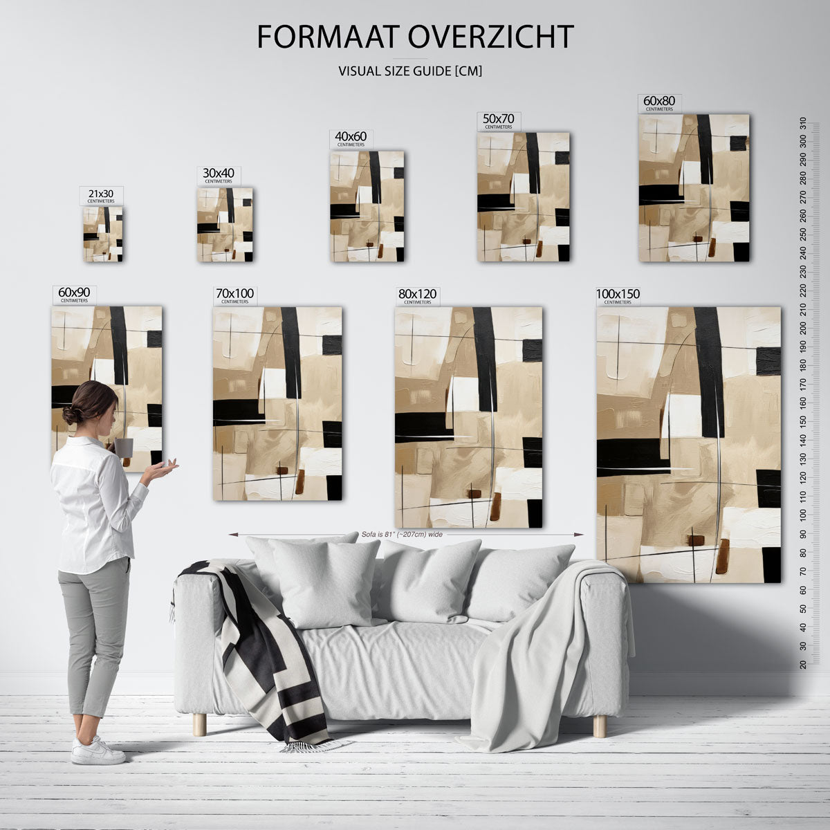 Abstracte vormen Poster