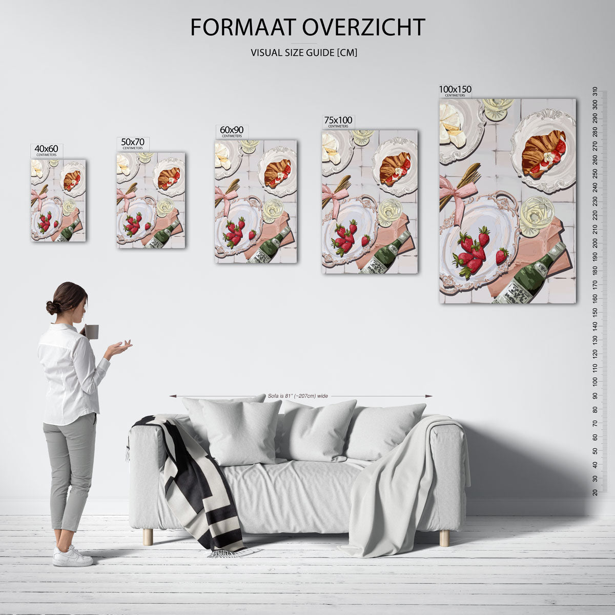 Ontbijtscène Kunstwerk