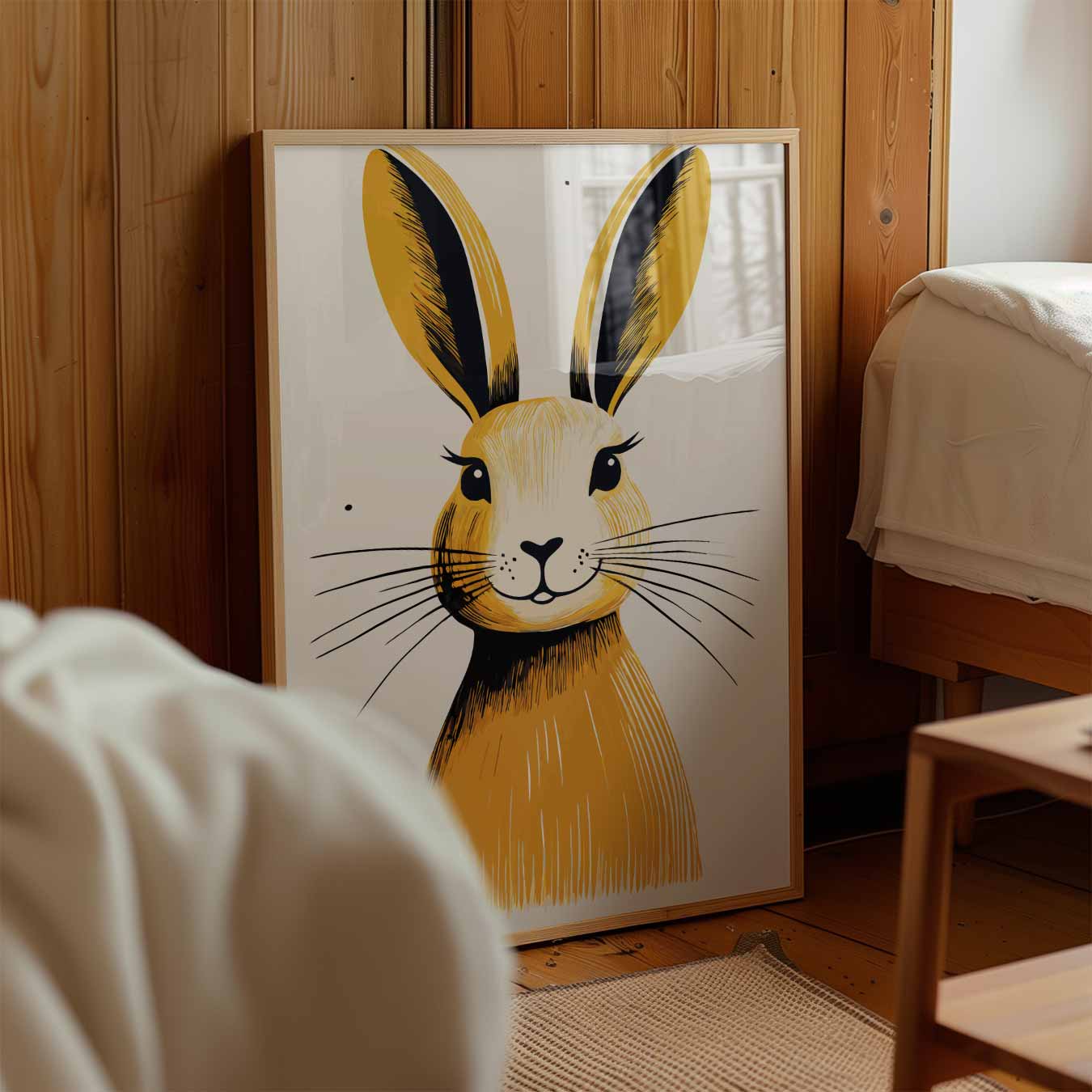 Schattige Konijnenposter-WallArtistic