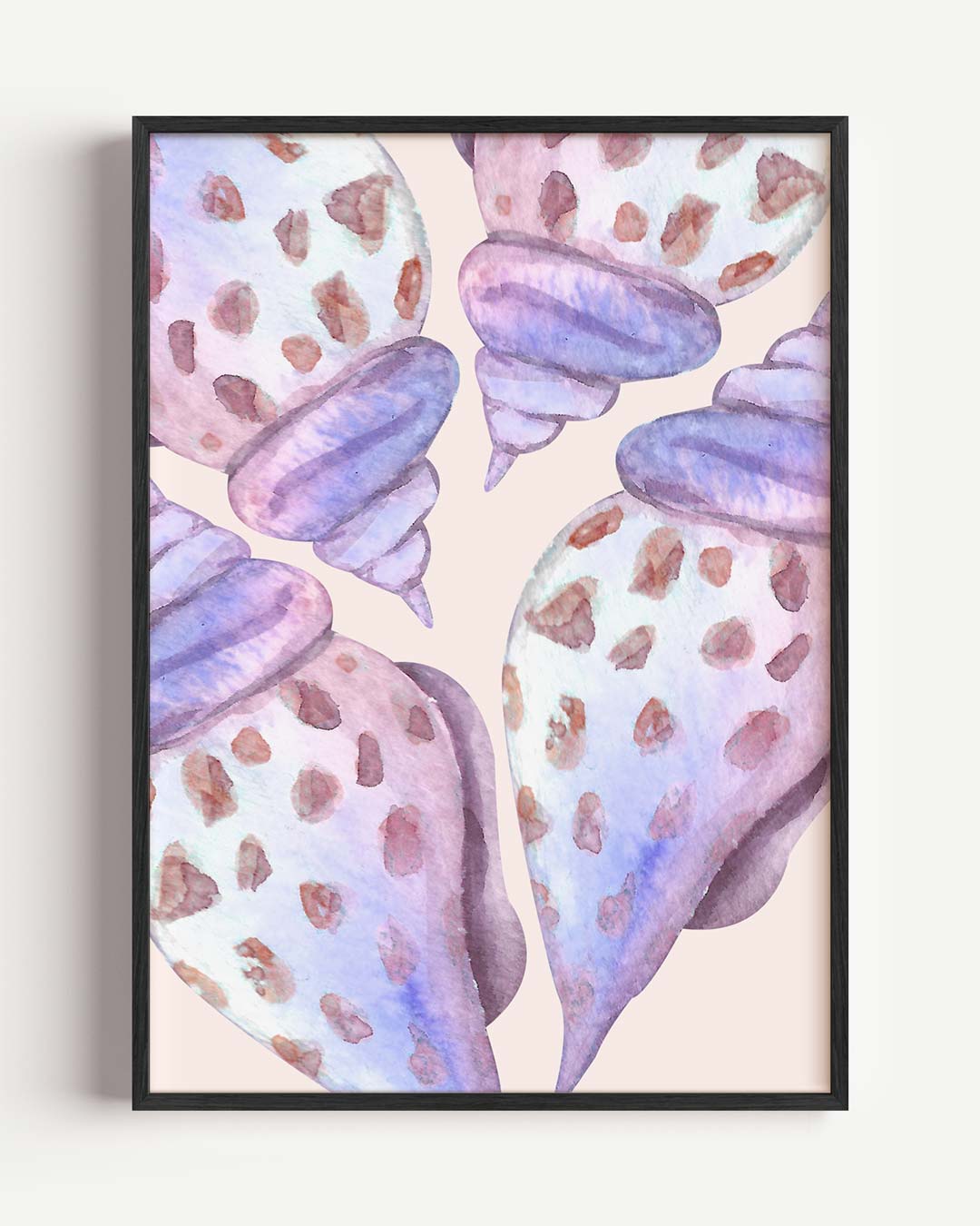 Roze Schelpen Poster-WallArtistic