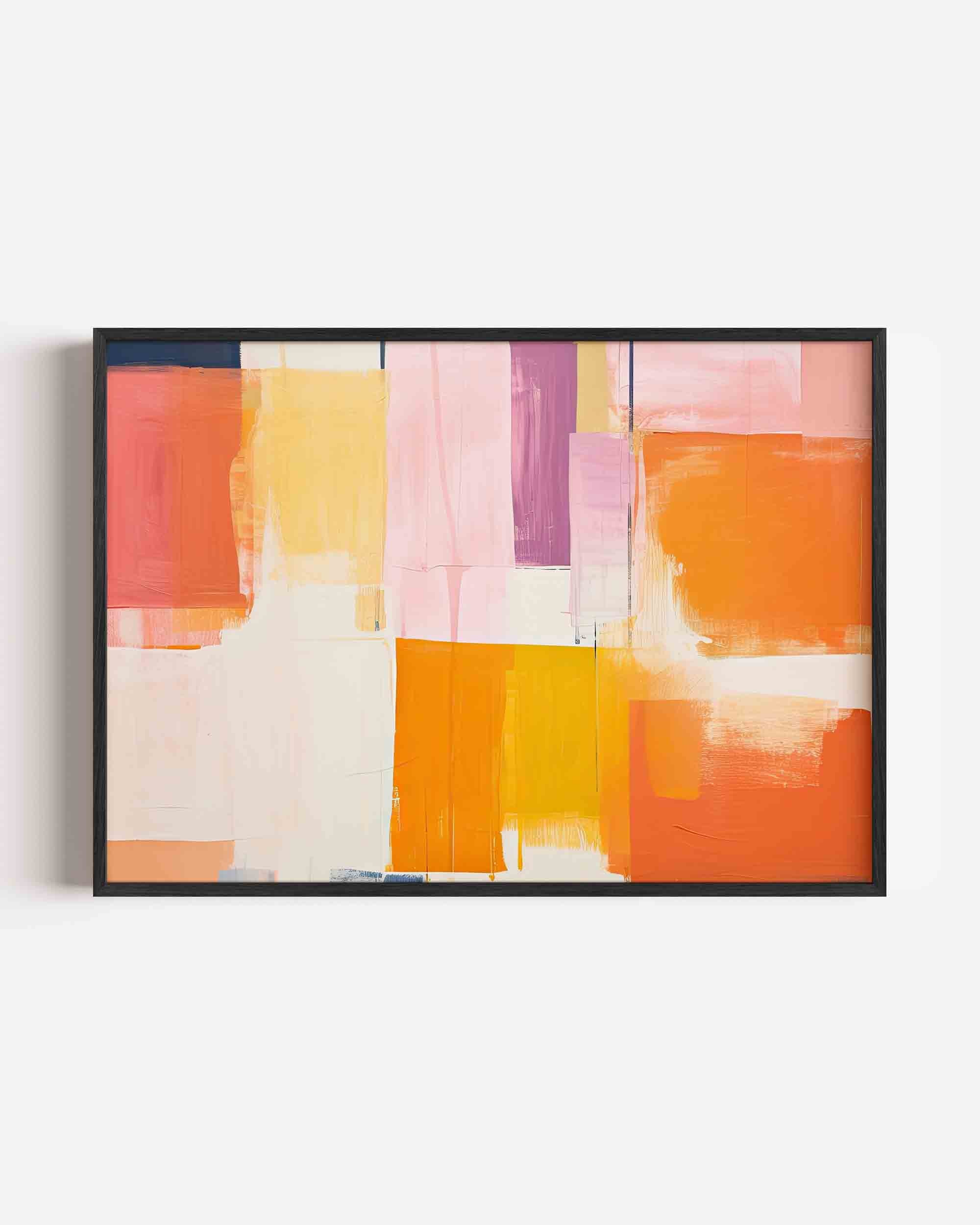 Abstracte kleurrijke vlakken Poster