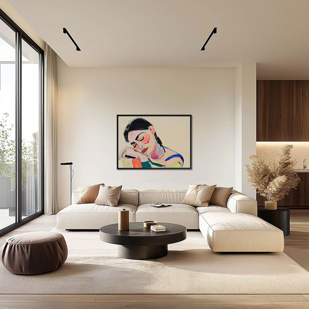 Dromerige kleurencompositie Kunstwerk