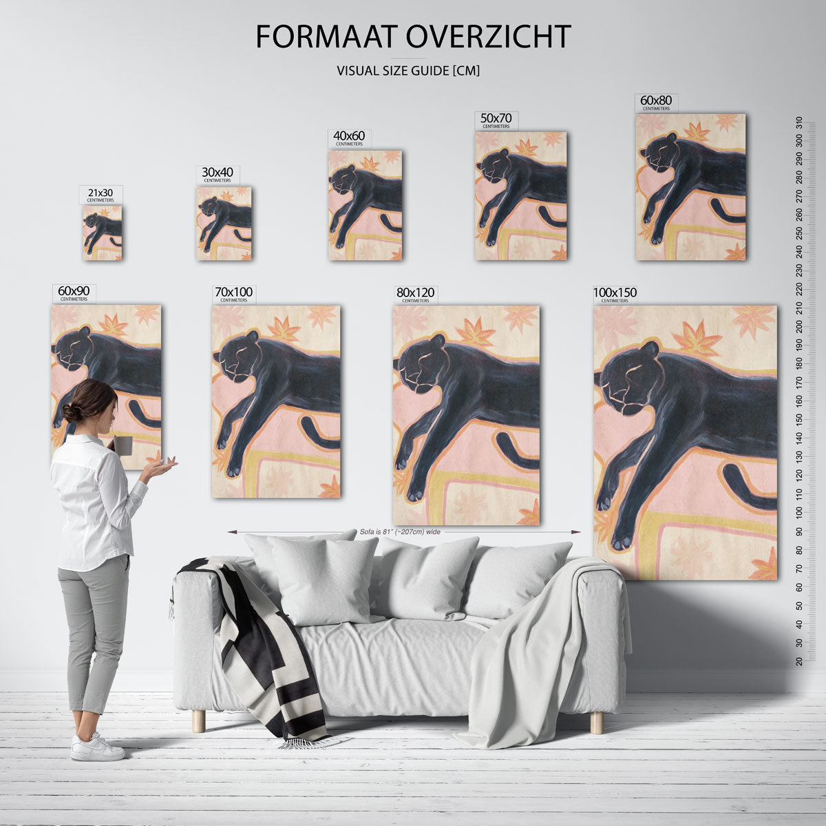 Slapende panter Poster
