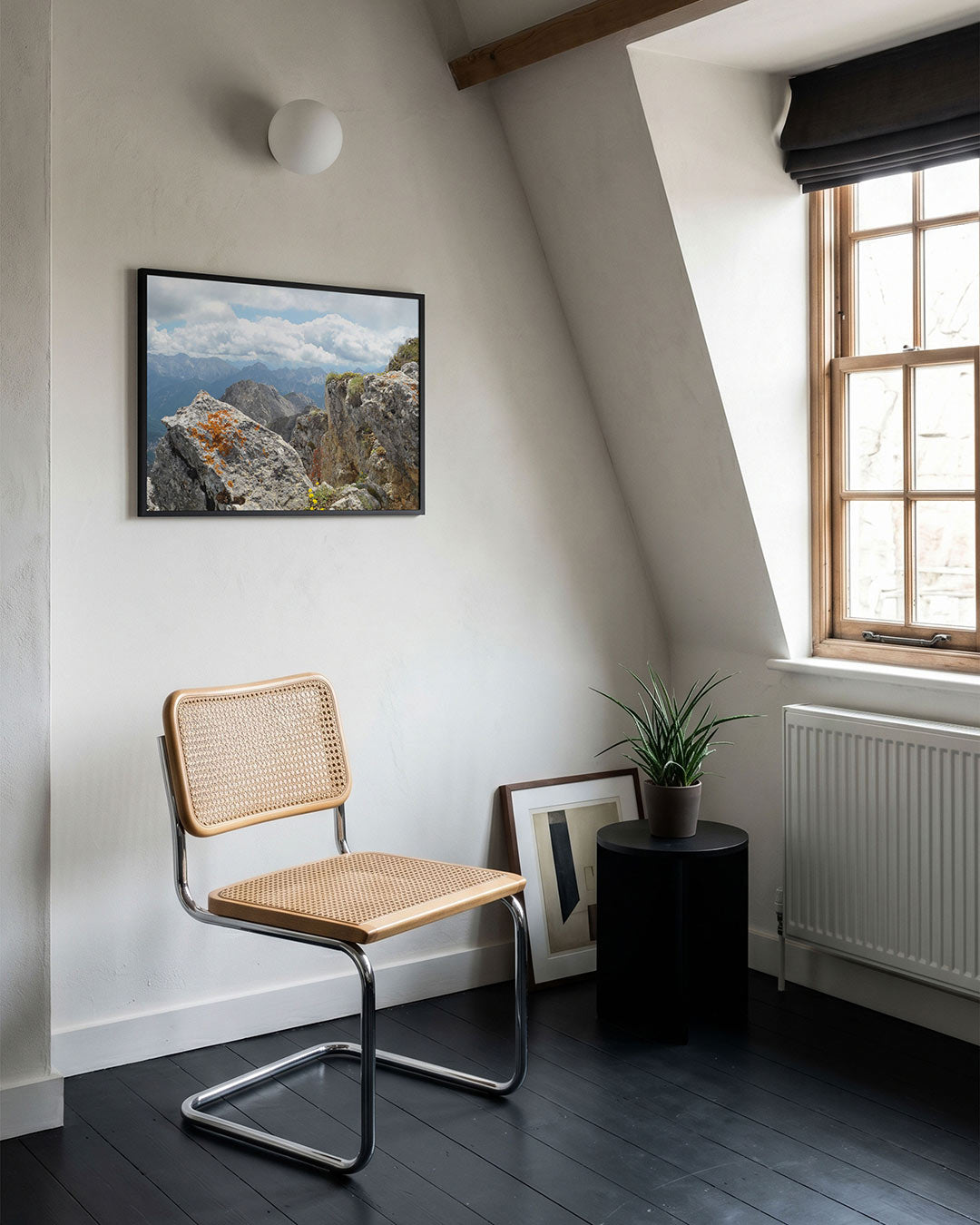 Berglandschap met rotsen Poster